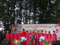 День поселка песочное, выступление хора 