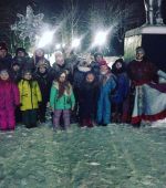 Коляда на кануне Рождества в поселке Песочное