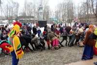 Масленичные гуляния в клубном парке поселка Песочное
