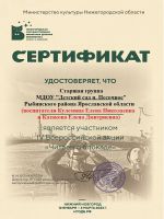 Сертификат старшей группы